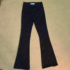 Abercrombie & Fitch high rise skinny flare 26 Black